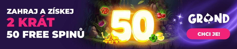 2× 50 free spinů denně do Kajot a Synot her na Grandwinu