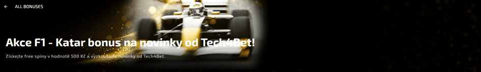 F1 Akce s Magic Planet o 50 free spinů v hodnotě 500 Kč