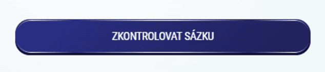 Klikněte na tlačítko „Zkontrolovat sázku“