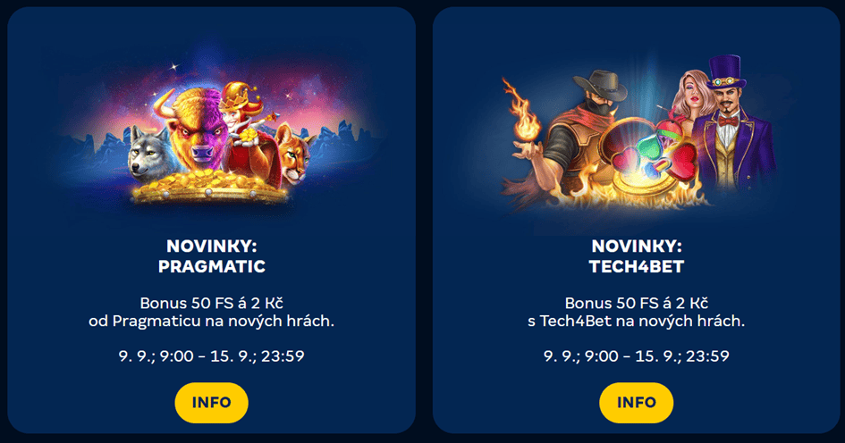 2× 50 free spinů na novinkách týdne od MerkurXtip casina