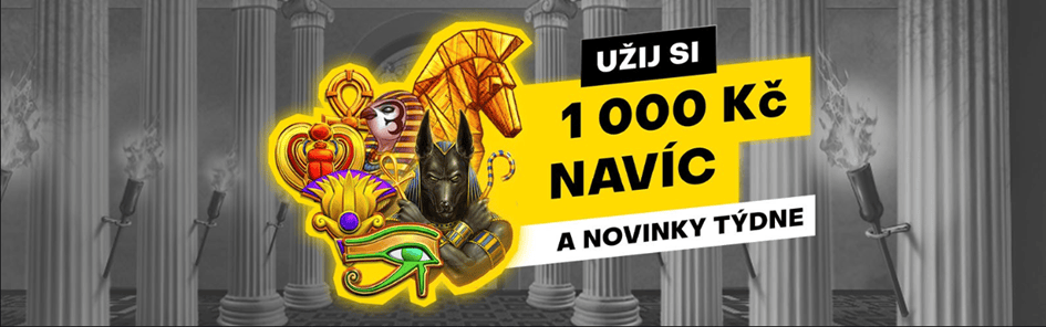 Až 1 000 Kč v novinkách od Amusnet na Fortuně