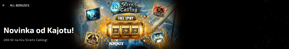 200 Kč ve free spinech do Siren’s Calling v Magic Planet