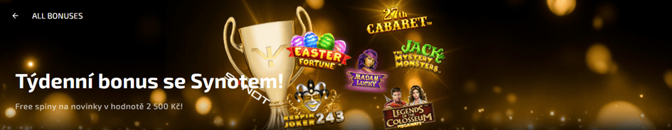 Bonus až 2 500 Kč ve free spinech s Magic Planet Casinem