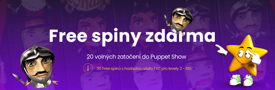 20 free spinů do Puppet Show po přihlášení ve Star Casinu