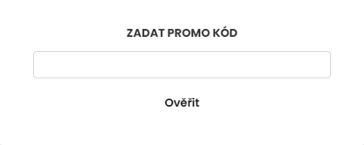 Formulář pro zadání pro kódu