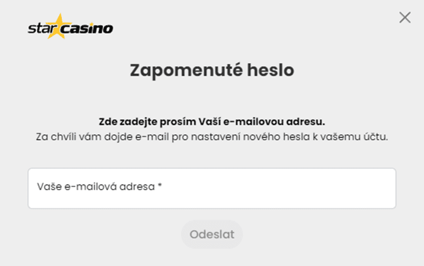 Zadejte e-mailovou adresu