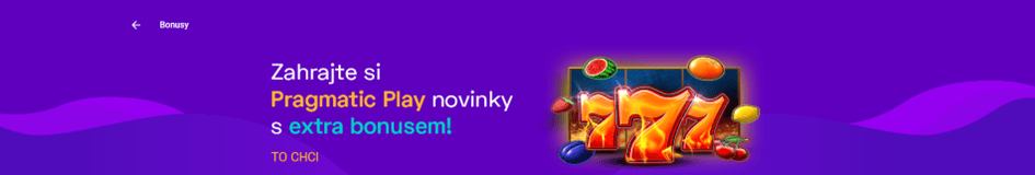 Prémie 100 Kč na novinkách od Pragmatic Play v Maxa Vegas