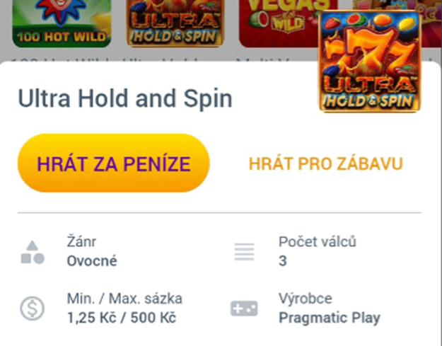 Hry je možné hrát v demo režimu