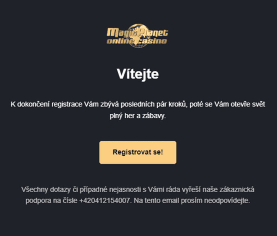 Klikněte na odkaz v e-mailu