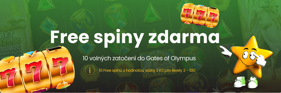 Star casino rozdává 10 free spinů do Gates of Olympus za přihlášení!