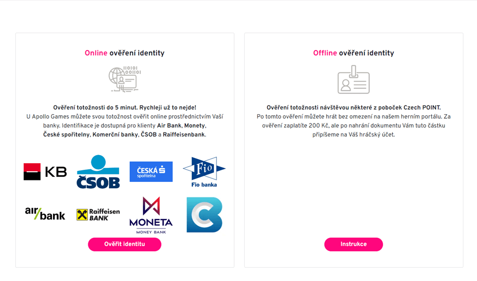 Ověření identity