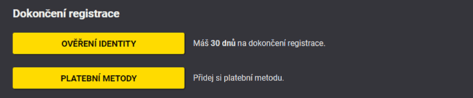 Přiřazení platební metody