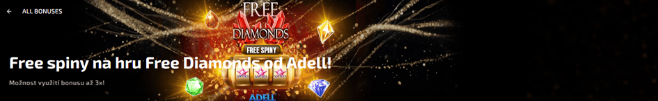 10 free spinů do Free Diamonds v Magic Planet casinu