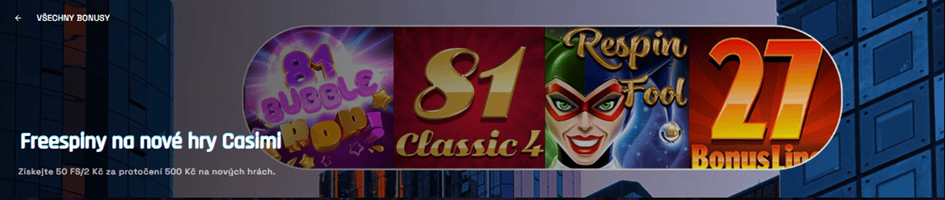 50 free spinů do Casimi novinek v Tokyo casinu