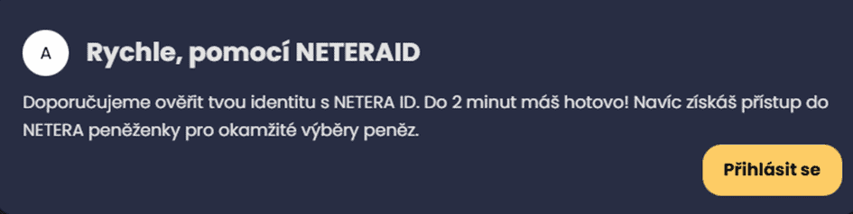 Registrace přes NeteraID