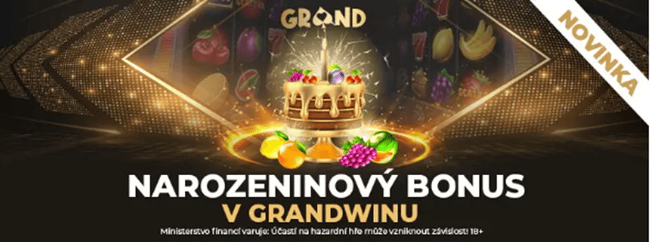 Grandwin casino – až 250 free spinů k narozeninám