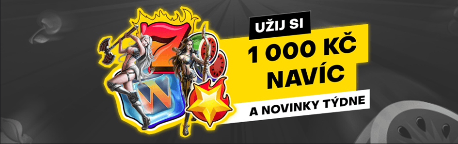 Bonus 1 000 Kč v novinkách týdne od Evoplay na Fortuně