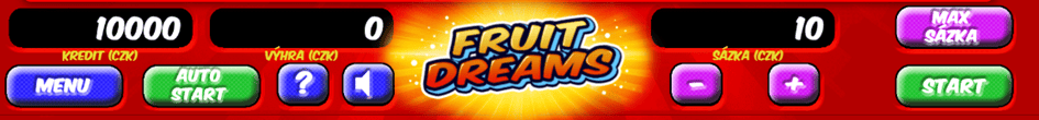 Ovládání hry Fruit Dreams