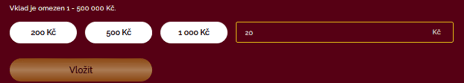 vklad peněz