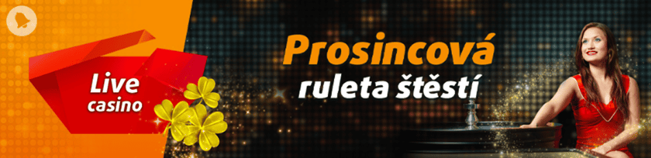 Denní bonus 100 Kč v prosincové ruletě štěstí od Chance a Tipsport Vegas