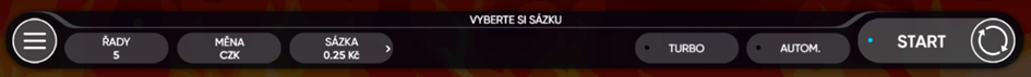 Ovládání hry Lucky Streak 3