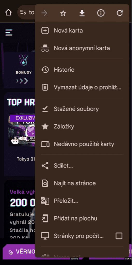 Klikněte na Přidat na plochu