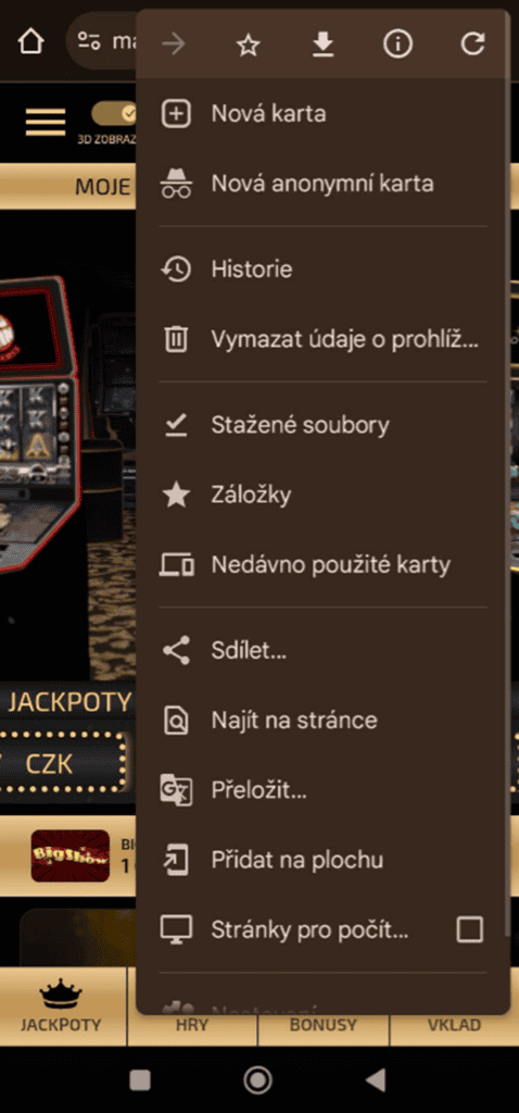 Klikněte na Přidat na plochu