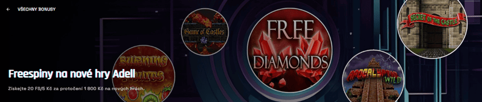 Free spiny za 100 Kč do novinek od Adell v Tokyo casinu