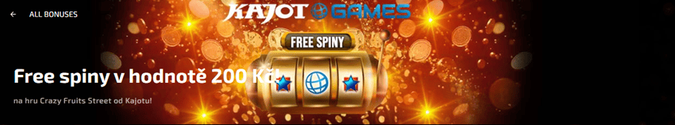Vyzvedněte si 200 Kč ve free spinech do Crazy Fruits Street v Magic Planet casinu!