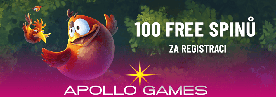 Apollo Games casino – 100 free spinů k registraci