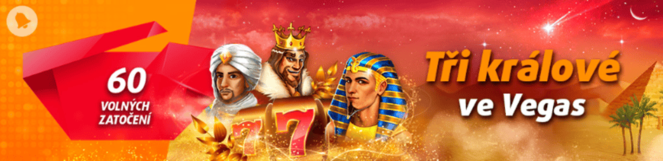 Tříkrálová nadílka 40 + 20 free spinů v Tipsport a Chance Vegas