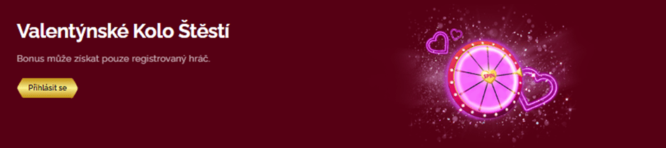 Bonusové Valentýnské kolo štěstí od LuckyBet casina
