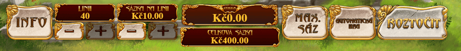 Panel ovládání ve hře White King