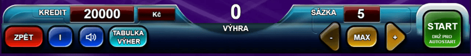 Ovládání ve hře Fruit Joker