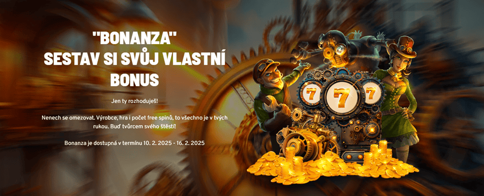 Sestavte si vlastní bonus s Free spin Bonanza v Apollo Games casinu