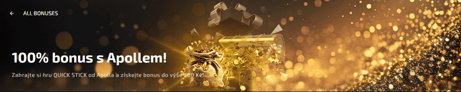 100% vkladový bonus až 500 Kč s Apollem v Magic Planet casinu!
