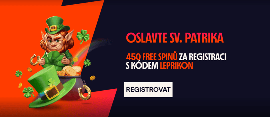 Bonus 450 free spinů k registraci v rámci dne sv. Patrika na Betanu!