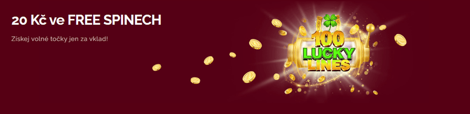 Středeční free spiny do 100 Lucky Lines pouze za vklad na LuckyBet!