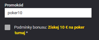 zadejte promo kód