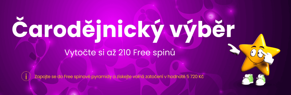 Čarodějnický výběr s až 210 free spiny ve Star casinu!