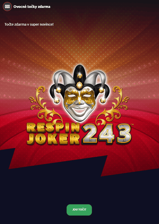 Získejte 10 free spinů do Respin Joker 243 bez podmínek na Betanu!