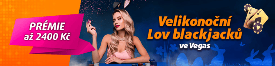 Velikonoční prémie až 2 400 s blackjackem v Chance a Tipsport Vegas