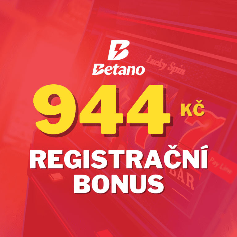 444 FREE spinů + 500 Kč od Betana za registraci s PROMO kódem MISTRI500!