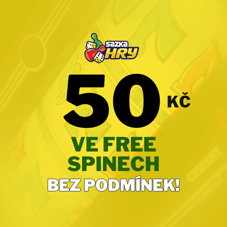 To tu ještě nebylo! FREE spiny v hodnotě 50 Kč jen za přihlášení na Sazka Hry!