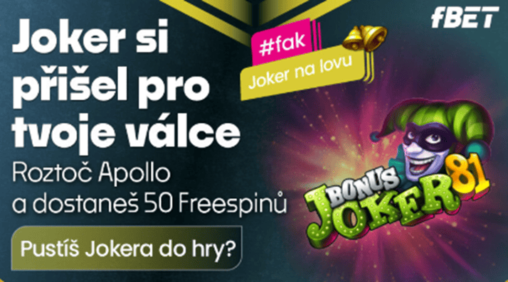 Připište si 50 free spinů do Bonus Joker 81