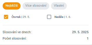 Vyberte slosování