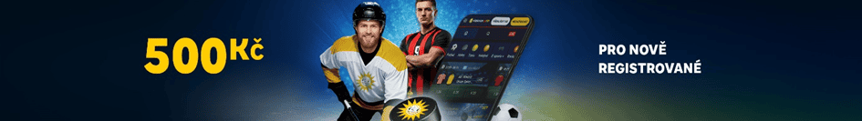 Registrační bonus 500 Kč „free bet“ + 100 Kč s promo kódem ZATOCSI100