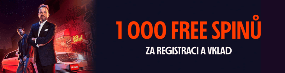 Vstupní bonus až 1 000 free spinů od Betana