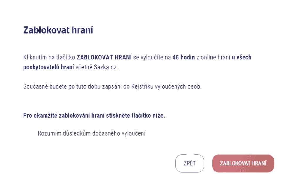 Panic Button na Sazka Hrách