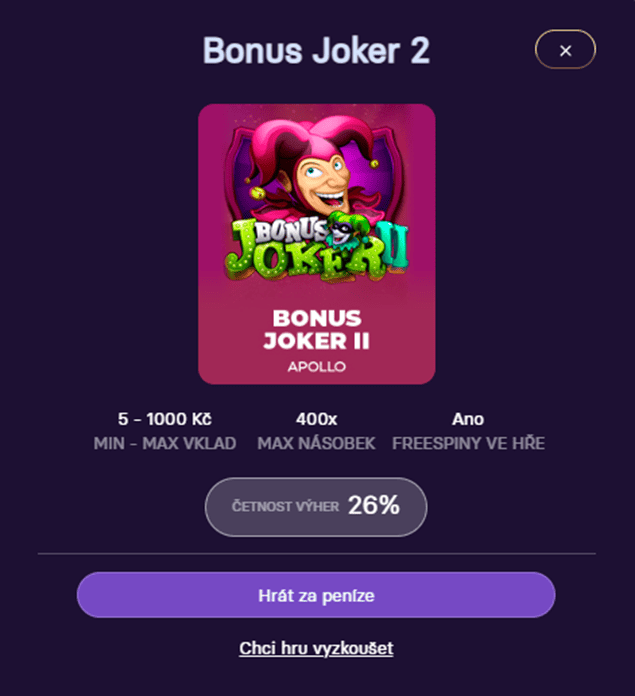 Automaty si můžete zahrát i zdarma v demo módu